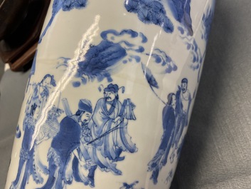 Een Chinese blauw-witte vaas met onsterfelijken, Transitie periode